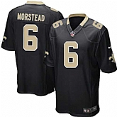 Nike Men & Women & Youth Saints #6 Morstead Black Team Color Game Jersey,baseball caps,new era cap wholesale,wholesale hats